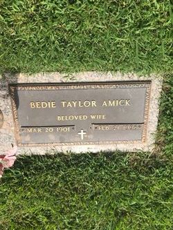 Bedie <I>Taylor</I> Amick 