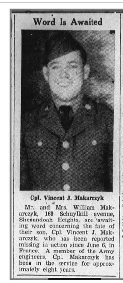 CPL Vincent J Makarczyk 