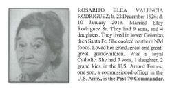 Rosarito <I>Blea</I> Rodriguez 