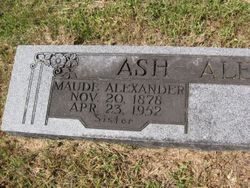 Maude <I>Alexander</I> Ash 