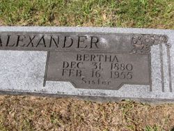 Bertha Alexander 