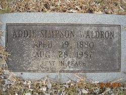 Addie <I>Simpson</I> Waldron 