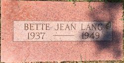 Betty Jean Lang 