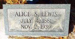 Alice <I>Smith</I> Lewis 