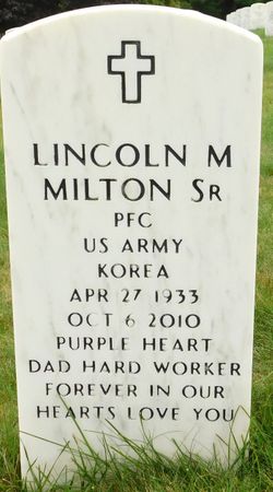 Pvt Lincoln Marsden Milton Sr.