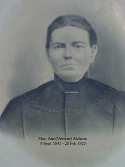 Mary Ann <I>Osborne</I> Atchison 