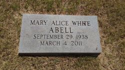 Mary Alice <I>White</I> Abell 