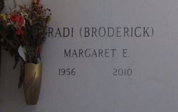 Margaret Elizabeth “Peggy” <I>Broderick</I> Aradi 