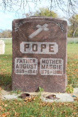 Margaret Gertrude “Maggie” <I>Welsch</I> Pope 