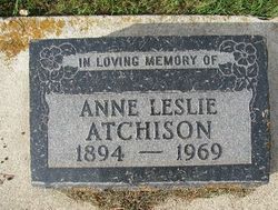 Anne Leslie <I>Vollett</I> Atchison 
