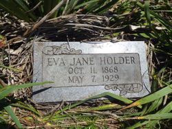 Eva Jane <I>Snidow</I> Holder 