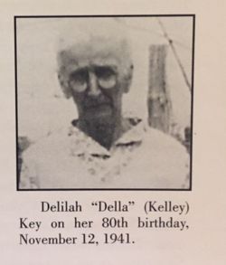 Delilah Elizabeth “Della” <I>Kelley</I> Key 