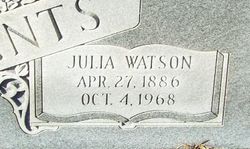 Julia Nancy <I>Watson</I> Arrants 