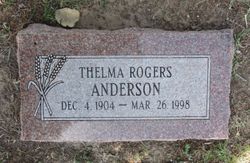 Thelma <I>Rogers</I> Anderson 