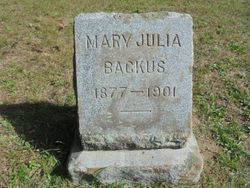Mary Julia <I>Bacheler</I> Backus 