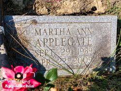 Martha Ann <I>Mack</I> Applegate 