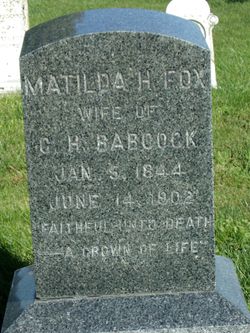 Matilda H <I>Fox</I> Babcock 