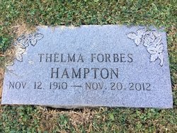 Thelma <I>Forbes</I> Hampton 