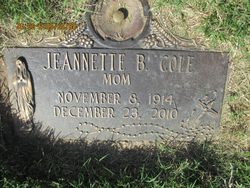 Jeanette Brunell <I>Smithey</I> Cole 