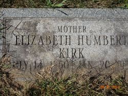 Elizabeth <I>Humbert</I> Kirk 