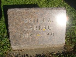 Myrtle A <I>Dahl</I> Aaberg 