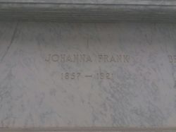 Johanna <I>Moorbrink</I> Frank 