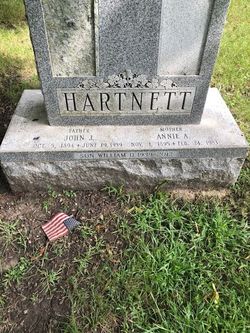 Annie A <I>Hurst</I> Hartnett 