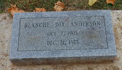 Blanche Lettia <I>Dix</I> Anderson 