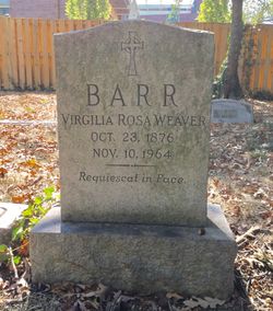 Virgilia Rosa <I>Weaver</I> Barr 