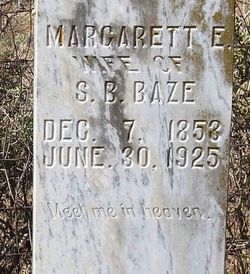 Margarett Elizabeth <I>Loftin</I> Baze 
