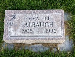 Mrs Emma <I>Heil</I> Albaugh 