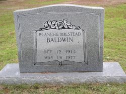 Blanche <I>Milstead</I> Baldwin 