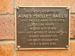 Agnes “Dolly” <I>Cosgrove</I> Baillie 