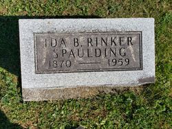 Dr Ida Belle <I>Rinker</I> Spaulding 
