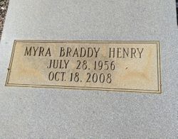 Elmyra Elizabeth “Myra” <I>Braddy</I> Henry 