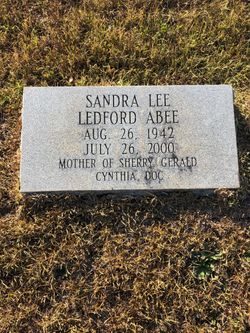 Sandra Lee <I>Ledford</I> Abee 