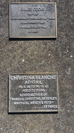 Christina Blanche <I>Cocks</I> Abigail 