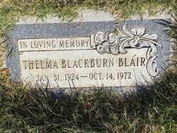 Thelma Dora <I>Blackburn</I> Blair 