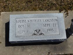 Louise Jane <I>Whiteley</I> Langston 