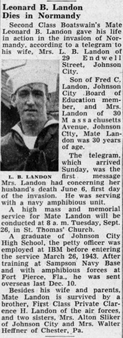 Cox Leonard B Landon 