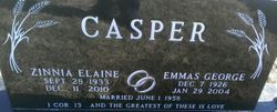 Zinnia Elaine <I>Christensen</I> Casper 