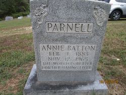 Annie Lee <I>Batton</I> Parnell 