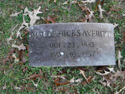 Maude <I>Hicks</I> Averitt 