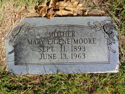 Mary Eugenia “Gene” <I>Huggins</I> Moore 