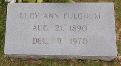 Lucy Ann <I>Floyd</I> Fulghum 