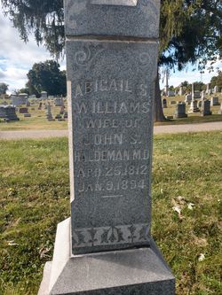 Abigail Stevens <I>Williams</I> Haldeman 