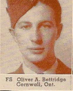 Flight Sergeant ( Air Gnr. ) Oliver Augustus Bettridge 