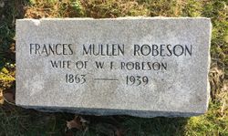 Frances Margaret <I>Mullan</I> Robeson 