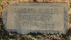 Abigail “Abby” <I>Baker</I> Lovejoy 