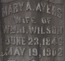 Mary Adaline <I>Ayers</I> Wilson 